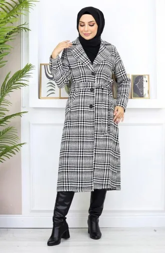 Manteau à Carreaux Şanel Kaşe Noir 19137 14953