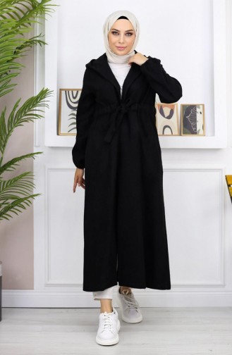 Front Tie Kachet Coat Black 19169 14964