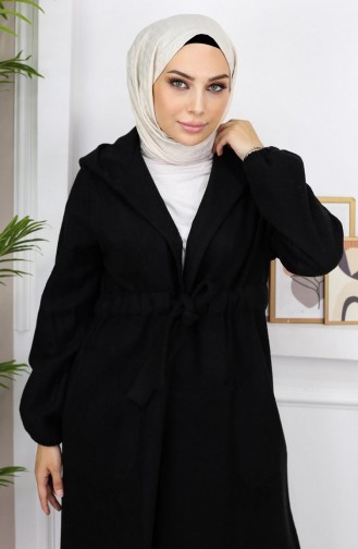 Front Tie Kachet Coat Black 19169 14964