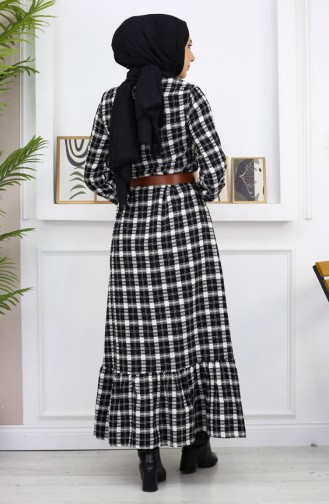Frilly Hijab Dress Black 19165 14958
