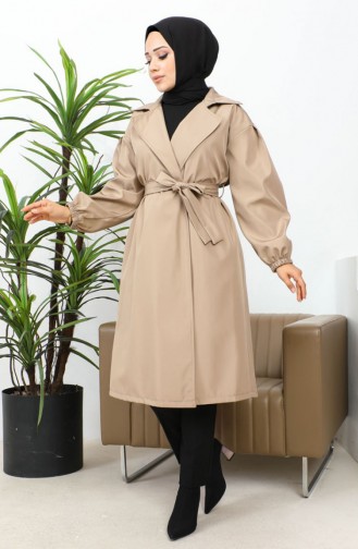 Trenchcoat Nerz Mit Elastischen Ärmeln 2505NRY.VZN
