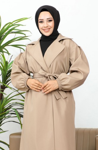 Trenchcoat Nerz Mit Elastischen Ärmeln 2505NRY.VZN