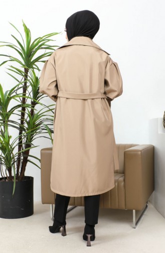 Trenchcoat Nerz Mit Elastischen Ärmeln 2505NRY.VZN