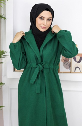 Front Tie Cache Coat Emerald 19169 14961