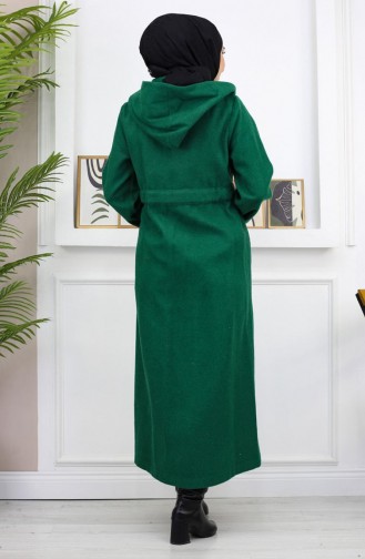 Front Tie Cache Coat Emerald 19169 14961