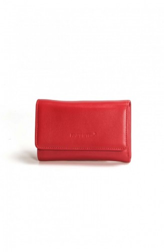 Echt Leer Damesportemonneeaccessoire 779Ca2628 Rood 779CA2628.Kırmızı