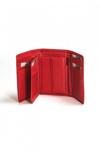 Echt Leer Damesportemonneeaccessoire 779Ca2628 Rood 779CA2628.Kırmızı