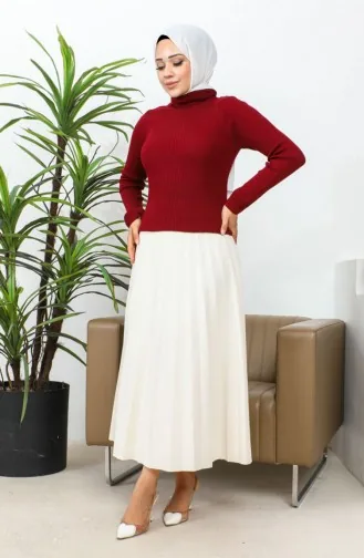 Rollkragenpullover Weinrot 0060MP.BRD