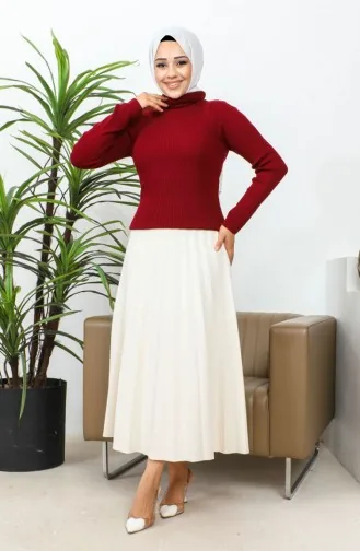 Rollkragenpullover Weinrot 0060MP.BRD