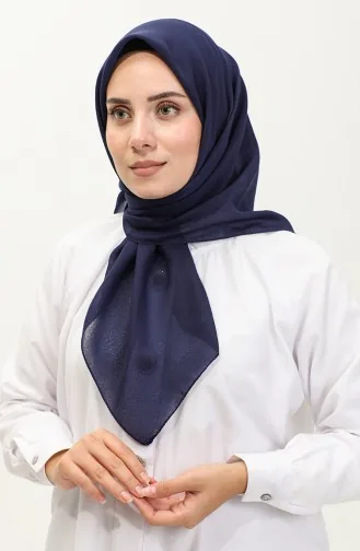 إيشارب سادة  90156-22 كحلي فاتح 90156-22