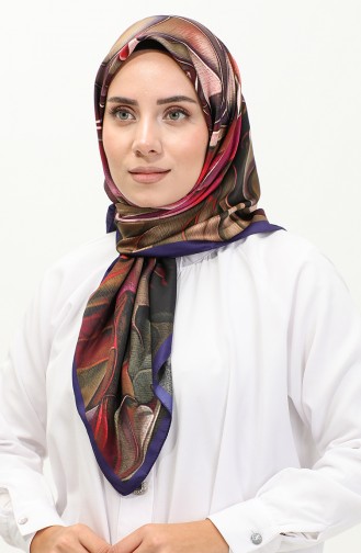 Rayon Sjaal Met Karaca-patroon 81045-04 Paars Lila 81045-04