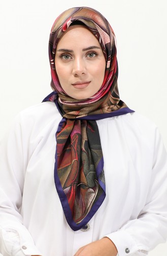 Rayon Sjaal Met Karaca-patroon 81045-04 Paars Lila 81045-04
