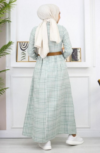 Robe Détail Boutons Menthe 19166 14977