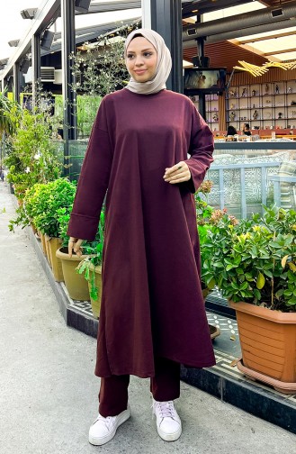 Two Thread Tracksuit Set 3040-11 Plum 3040-11