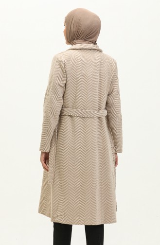 Manteau En Cachemire Col Large Beige 19157 14901