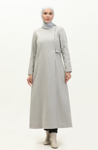 Vivezza Anvolog Herringbone Stitch Abaya 6999-03 Ecru 6999-03