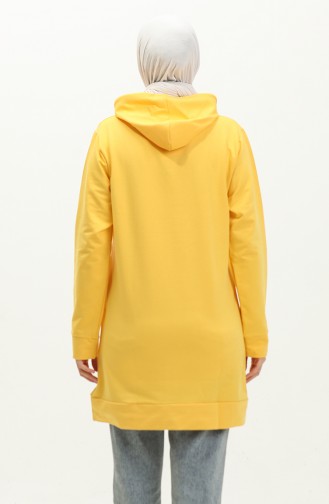 Two Thread Kangaroo Pocket Sweatshirt 23007-04 Yellow 23007-04