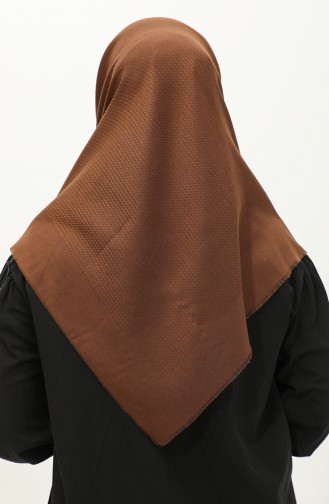 Cotton Jacquard Scarf 90159-04 Brown 90159-04