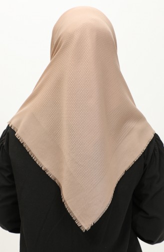 Cotton Jacquard Scarf 90159-09 Beige 90159-09