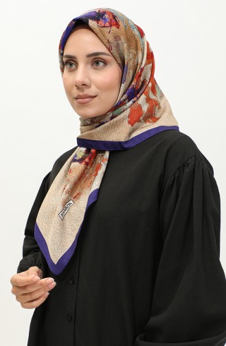 Rayon Sjaal Met Karaca-patroon 81039-12 Saks Tile 81039-12