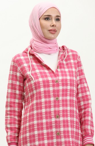 Buttoned Chanel Cape Pink 19159 14895