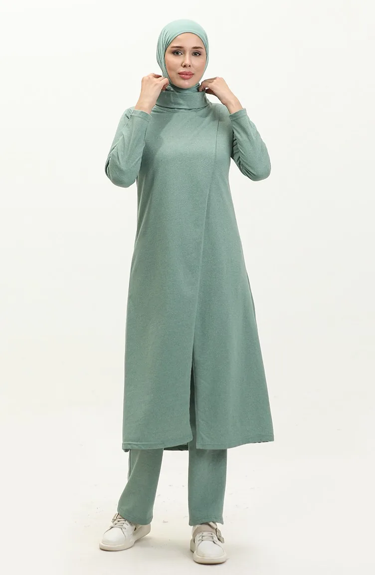 طقم رياضي طويل  3043-01 أخضر مينت 3043-01