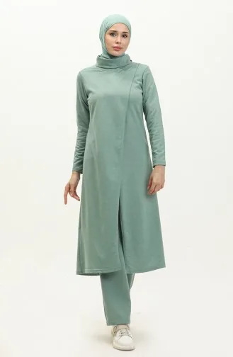 طقم رياضي طويل 3043-01 أخضر مينت 3043-01