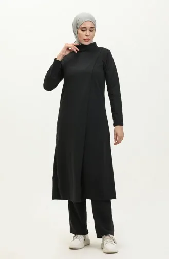 طقم رياضي طويل 3043-04 أسود 3043-04