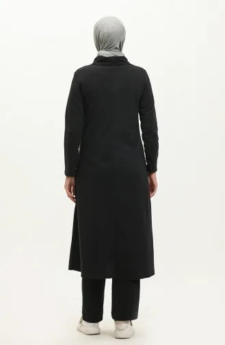 طقم رياضي طويل 3043-04 أسود 3043-04