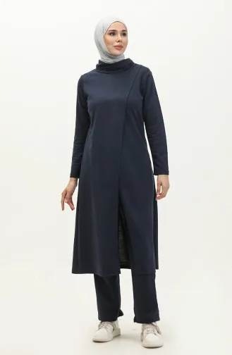 طقم رياضي طويل 3043-07 كحلي 3043-07