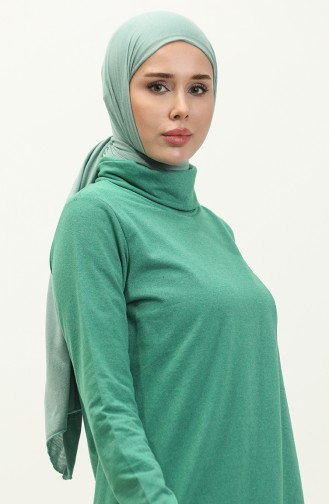 Turtleneck Tracksuit Set  3043-08 Green 3043-08