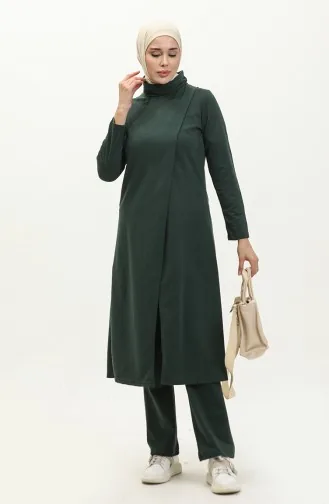 طقم رياضي طويل  3043-12 أخضر زمردي 3043-12