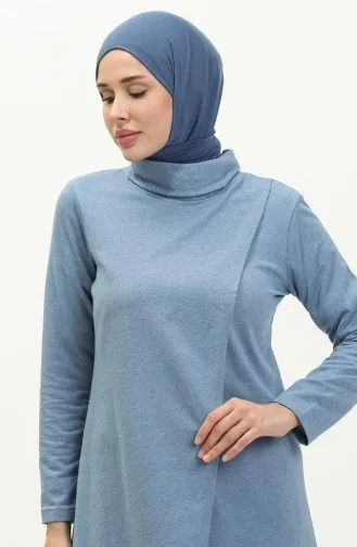 Balıkçı Yaka Eşofman Takım 3043-13 Mavi
