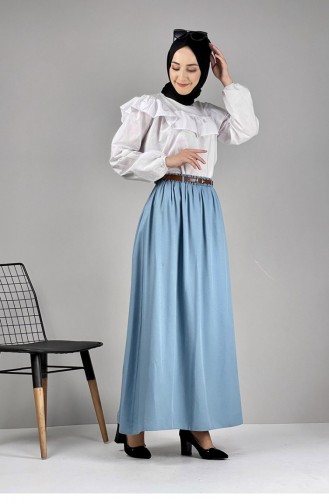 Belted Skirt Indigo 5222NRS.ING