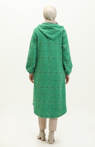 Tweed Hooded Cape NZR001-04 Green 001-04