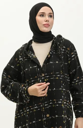 Tüvit mit Karomuster NZR001-05 Schwarz 001-05
