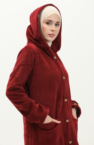 Kapuzen-Fleece-Cape 0257-03 Weinrot 0257-03