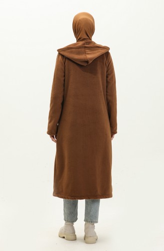 Hooded Fleece Cape 0257-d-01 Brown 0257-D-01