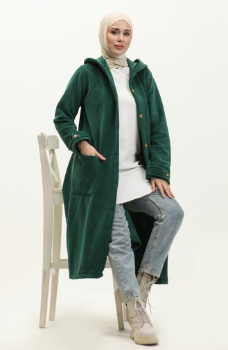Hooded Fleece Cap 0257-06 Emerald Green 0257-06