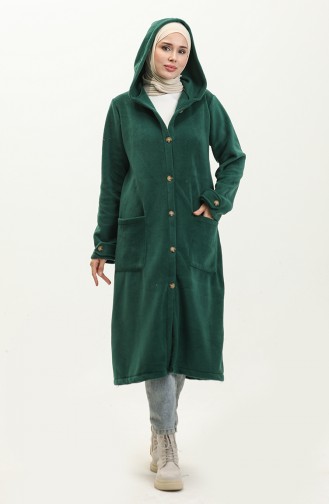 Hooded Fleece Cap 0257-06 Emerald Green 0257-06