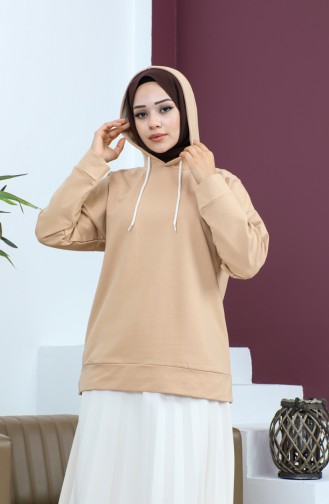 Kapuzenpullover 23002-01 Beige 23002-01