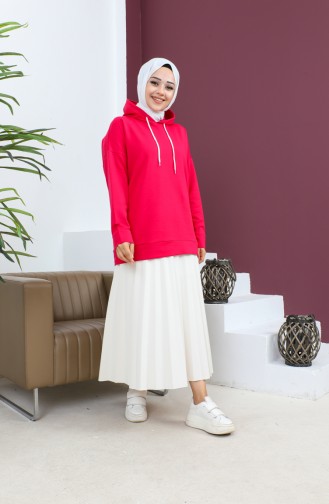 Sweatshirt Met Capuchon 23002-05 Fuchsia 23002-05