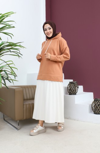 Hooded Sweatshirt 23002-07 Milky Coffee 23002-07