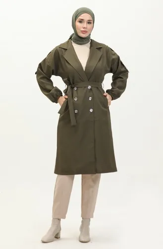 Trench Détail Boutons Kaki 19147 14799