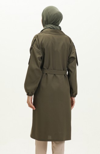 Gedetailleerde Trenchcoat Met Knopen Kaki 19147 14799