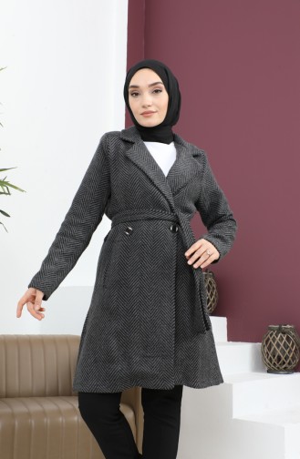 Buttoned Stash Coat Anthracite 19162 14908