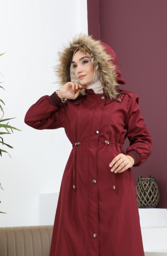 Manteau Bordeaux 13720