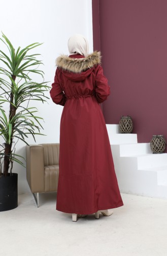 Claret Red Winter Coat 13720