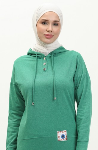 Hooded Tracksuit Set 3036-04 Green 3036-04