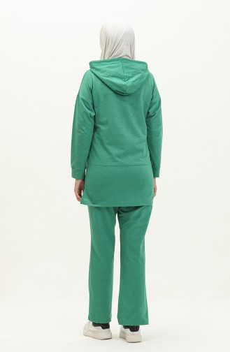 Hooded Tracksuit Set 3036-04 Green 3036-04